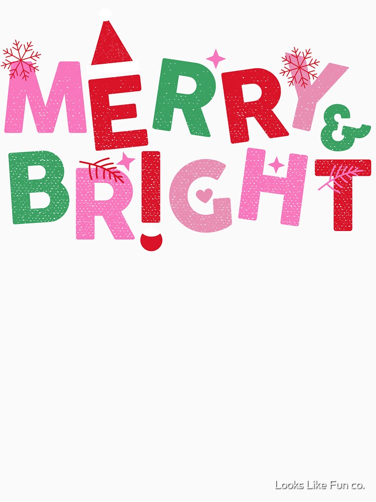 Merry and Bright Christmas design by Looks Like Fun co.