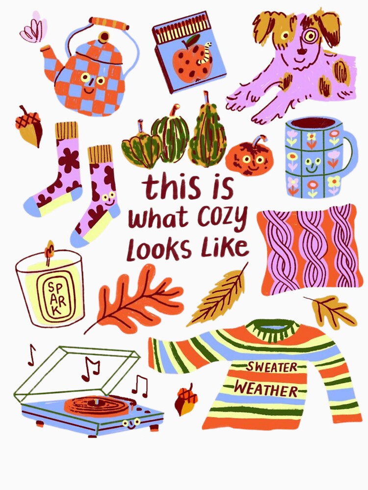 Cozy Looks Like Retro Funky Autumn Collage by MindMakerStudio