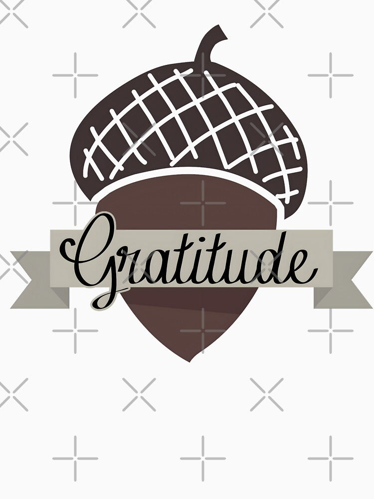 Acorn with Gratitude Word by Luxuriously