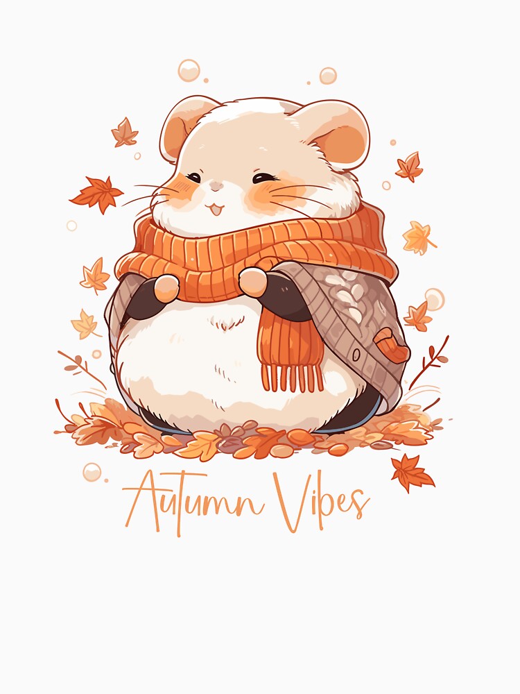 Autumn Vibes, Fall Hamster by KIBBYKO