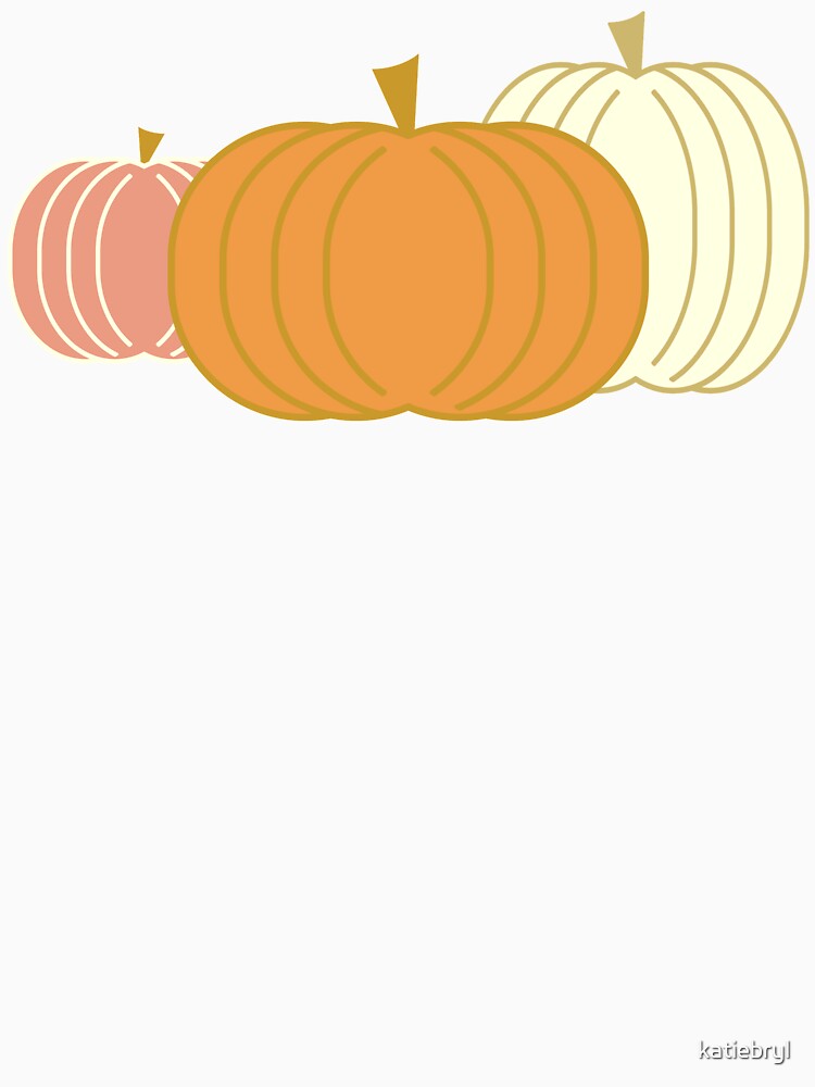 Fall Pumpkins - Pink, Orange, White and Gold by katiebryl