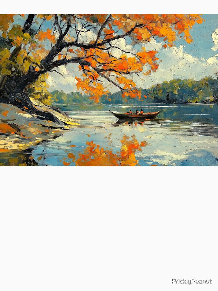 autumn lake by PricklyPeanut