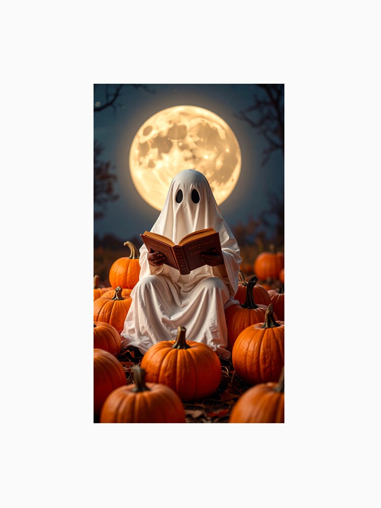 Ghost Reader on Halloween Night - "Spooky Bookish" Aesthetics by raynanlago