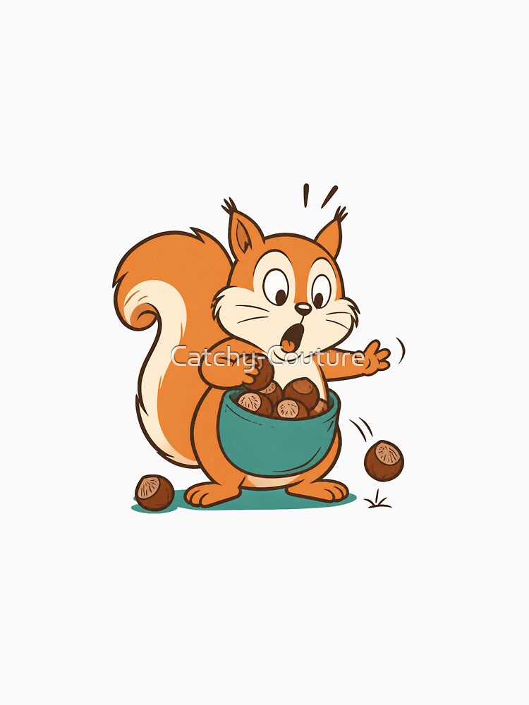 Funny Squirrel With A Full Pocket by Catchy-Couture