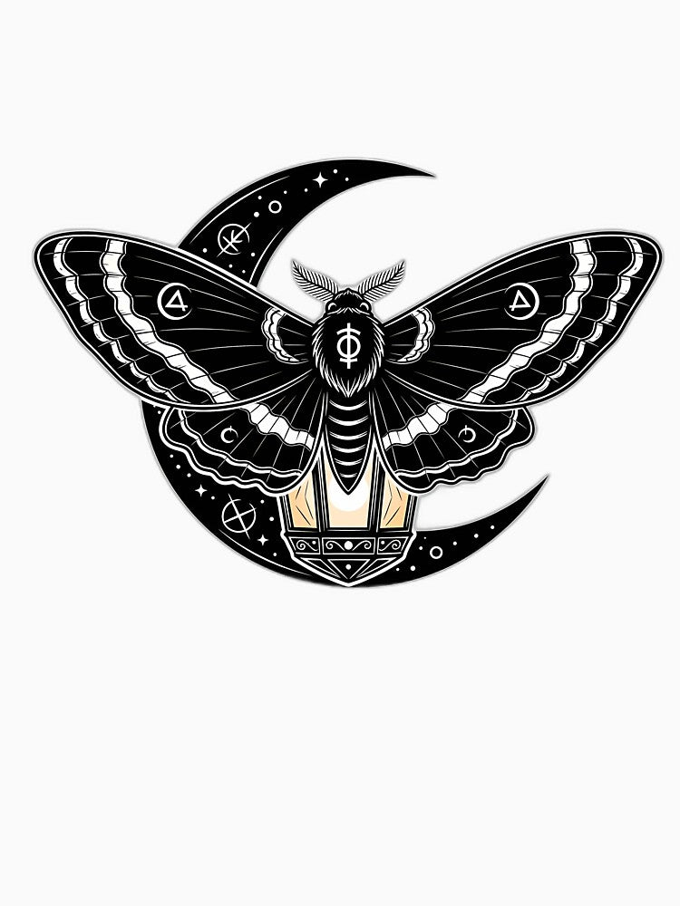 Moth Crescent Lantern Icon by IllumeInk