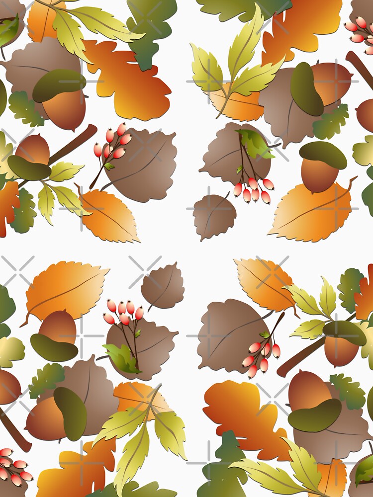 LEAVES AND NUTS PATTERN by Cr1sV