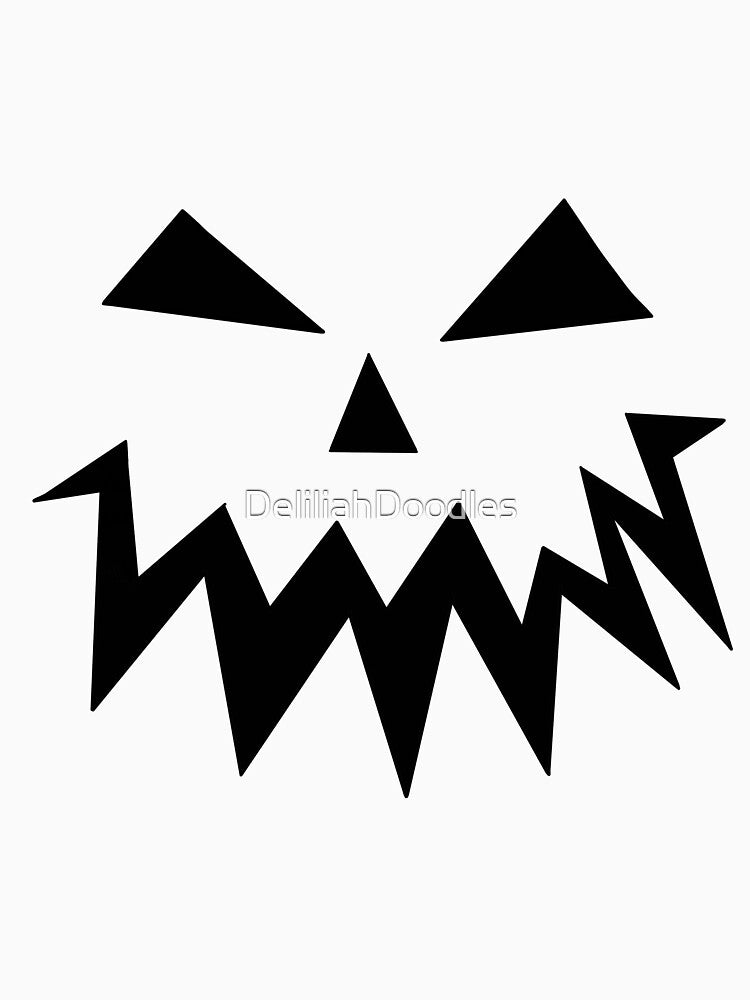 Halloween Scary Pumpkin Face by DeliliahDoodles