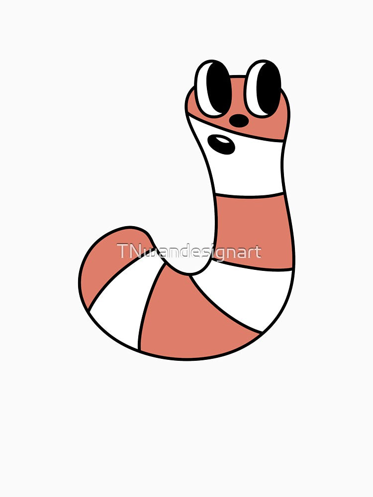 christmas alphabet letter J cute candy cane groovy retro by TNwandesignart