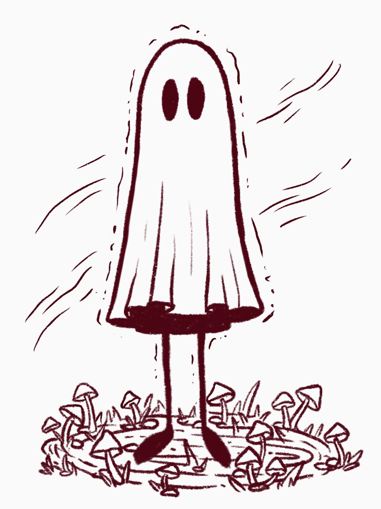 Mushroom Ghost - Transparent Background by JadedQuestions