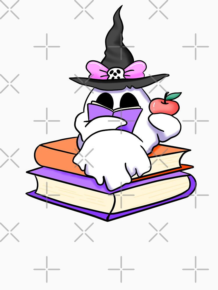 Halloween ghost reading by RavenAMarie