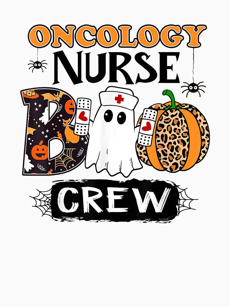Oncology Boo Crew Nurse Halloween Ghost Costume Matching by monteroshirt