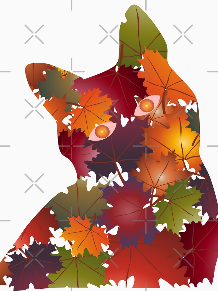 01  CAT AND AUTUMN LEAVES by Cr1sV