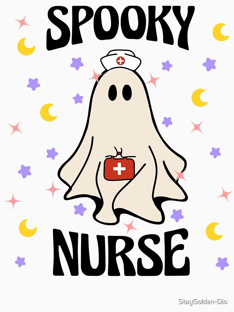 Cute Spooky Nurse Ghost by StayGolden-Dio