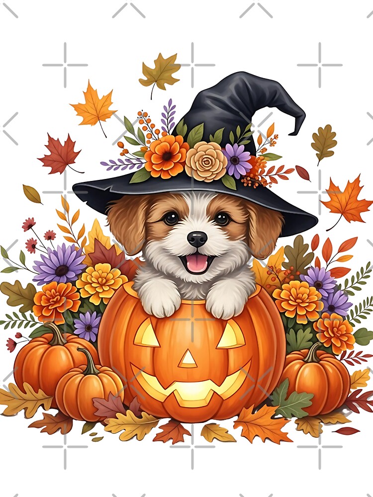 Cute Halloween Dog PNG | Spooky Puppy Illustration by Ellen'Studio