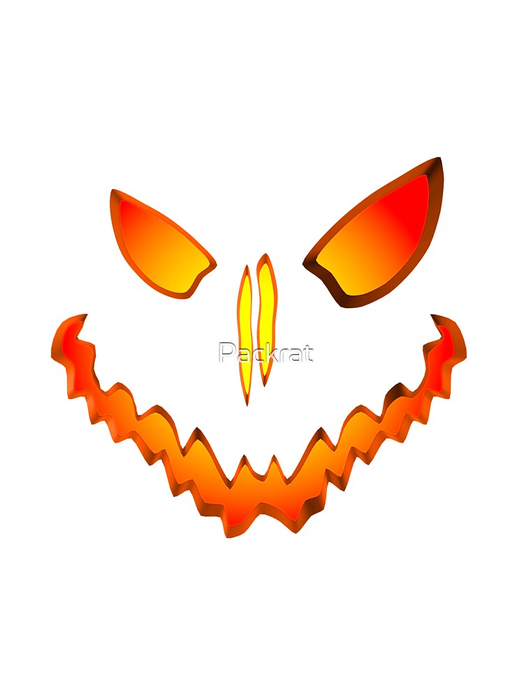 Spooky Jack O Lantern Face by Packrat