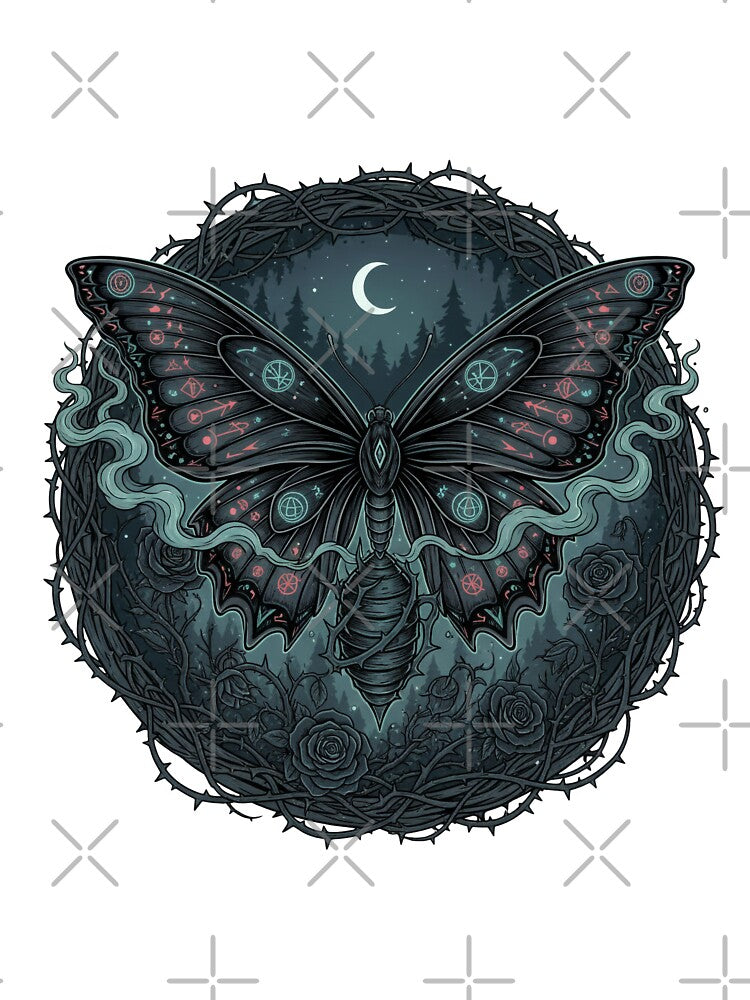Moonlight Mystic Moth by PGRprint