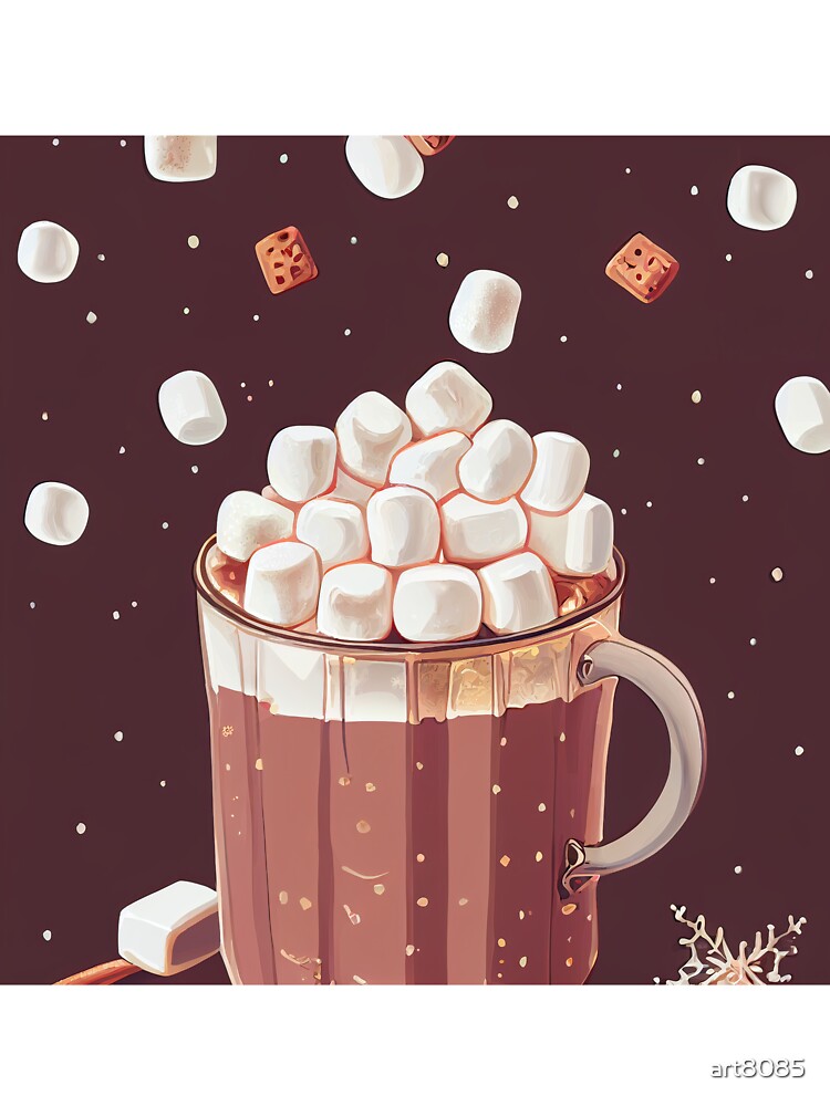 Christmas hot chocolate with marshmallows by art8085