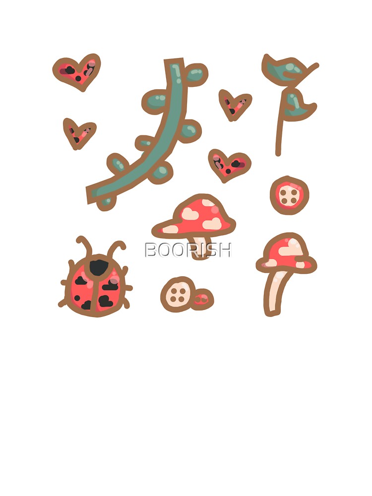 Goblincore Ladybug 11P Sticker Pack! <3 by B00RISH