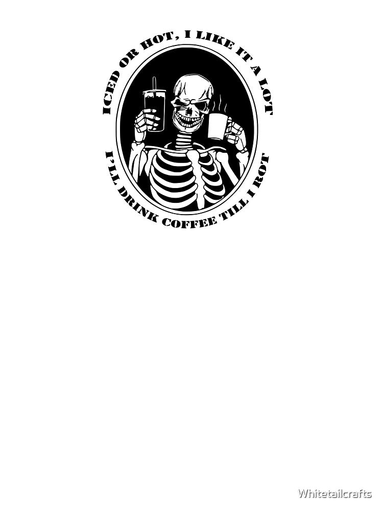 iced or hot coffee skeleton by Whitetailcrafts