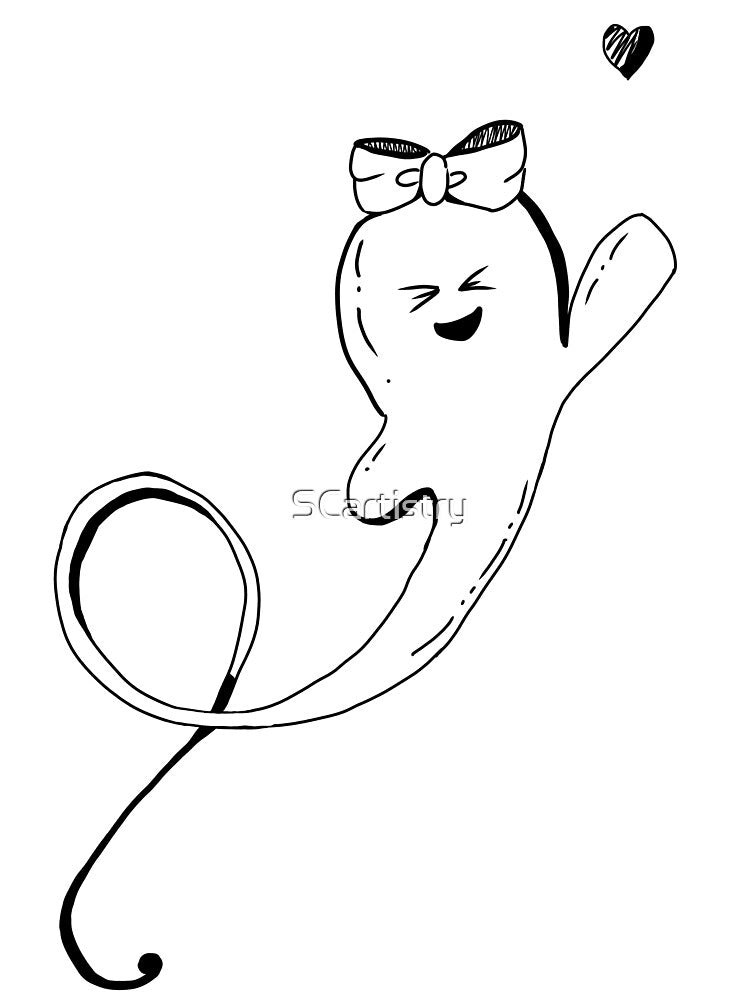 Cutie Ghost — Line Art by SCartistry