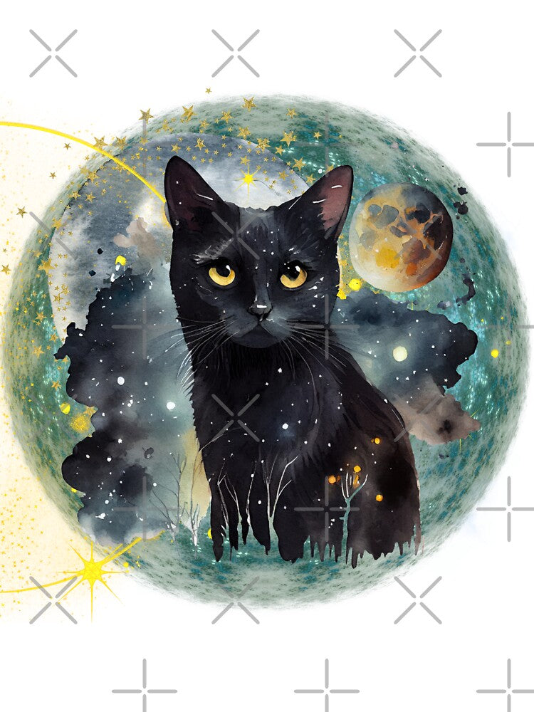 Lunar Black Cat by Velvet Rebel Studios