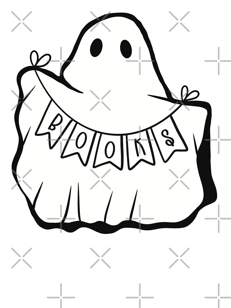 Cute Bookish Ghost by PlumBlushCo