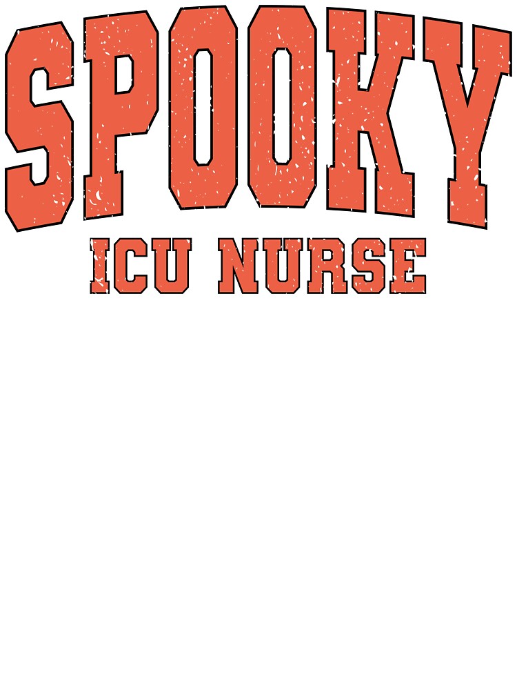 Spooky ICU Nurse Shirt Vintage Halloween Gift for Women in Healthcare, Vintage Halloween Nurse Mug Spooky ICU Coffee Vibes for Fall, Girly Halloween Sweatshirt for Nursing Students by Noe Mill
