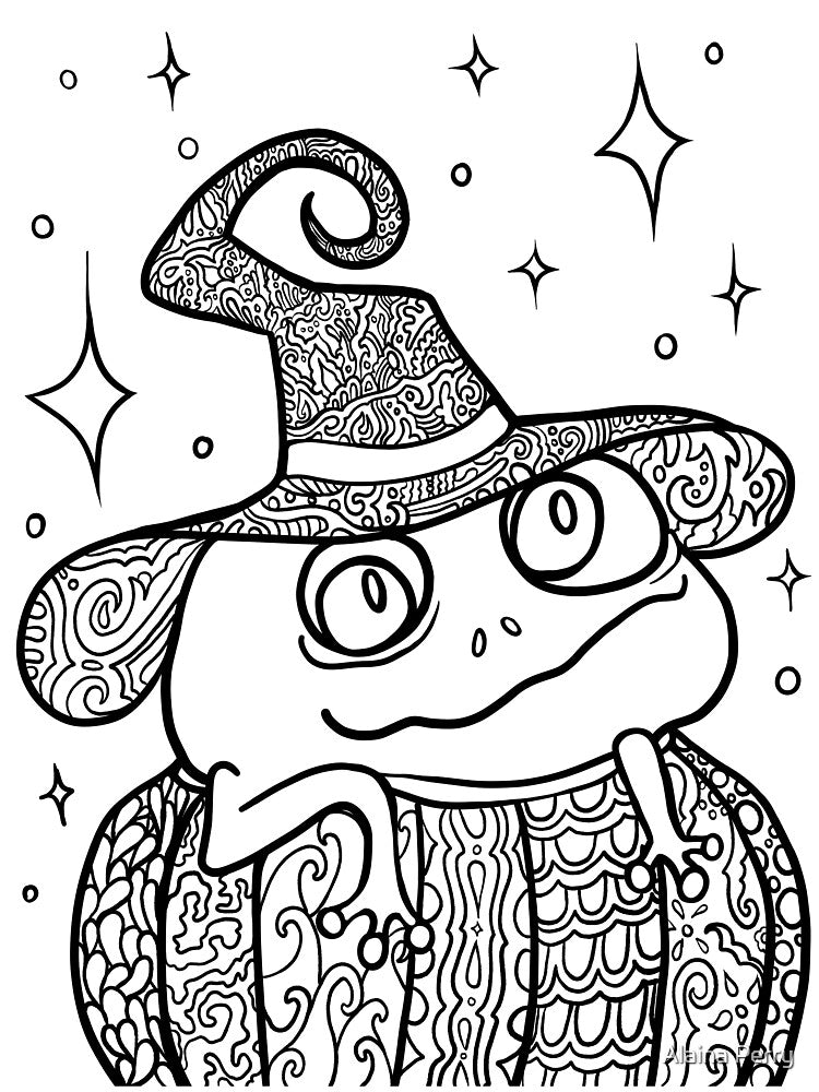 Halloween Frog by Alaina Perry