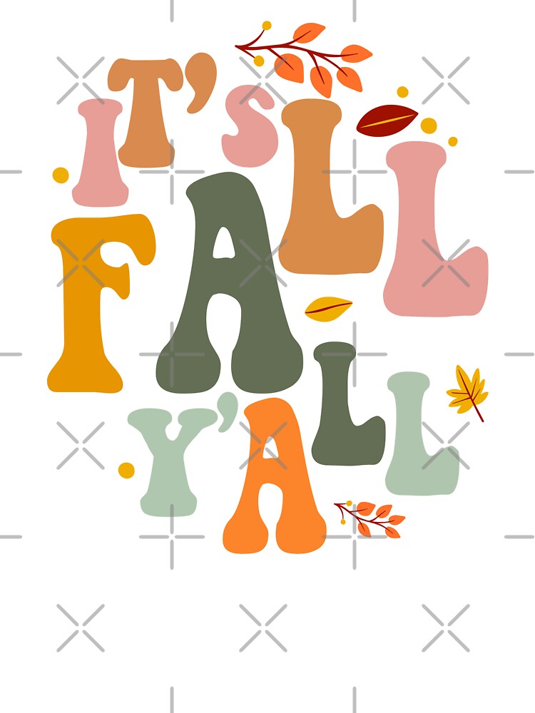 Love Fall Y'All Leopard Print Fall by CoolDesign-AS