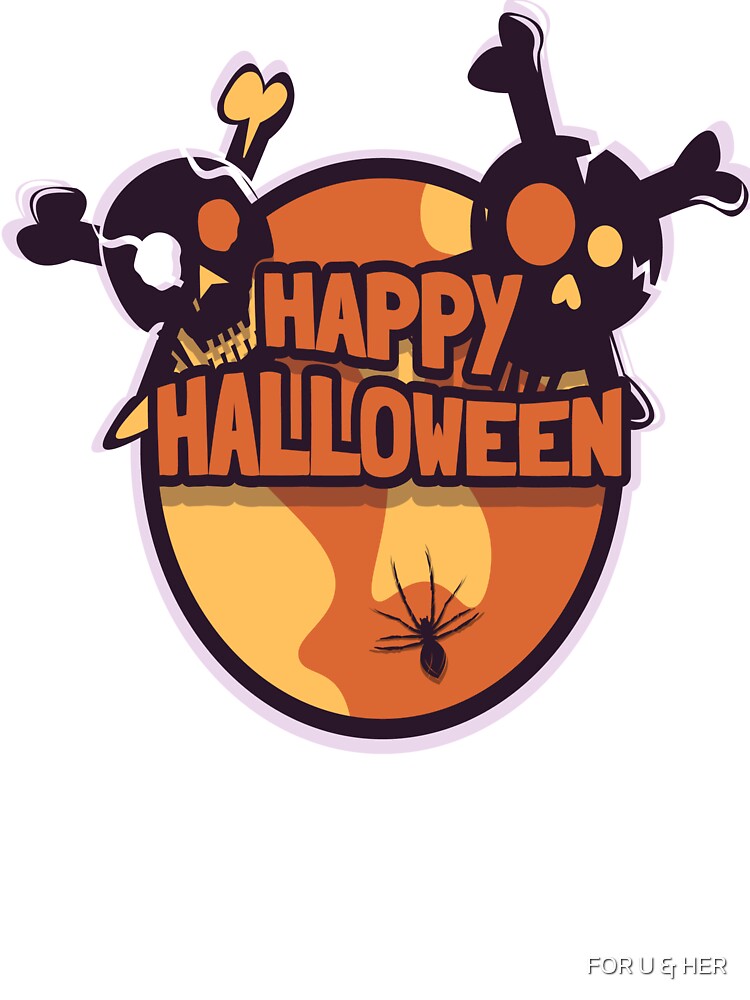 Halloween Skeleton Shirt by FOR U & HER