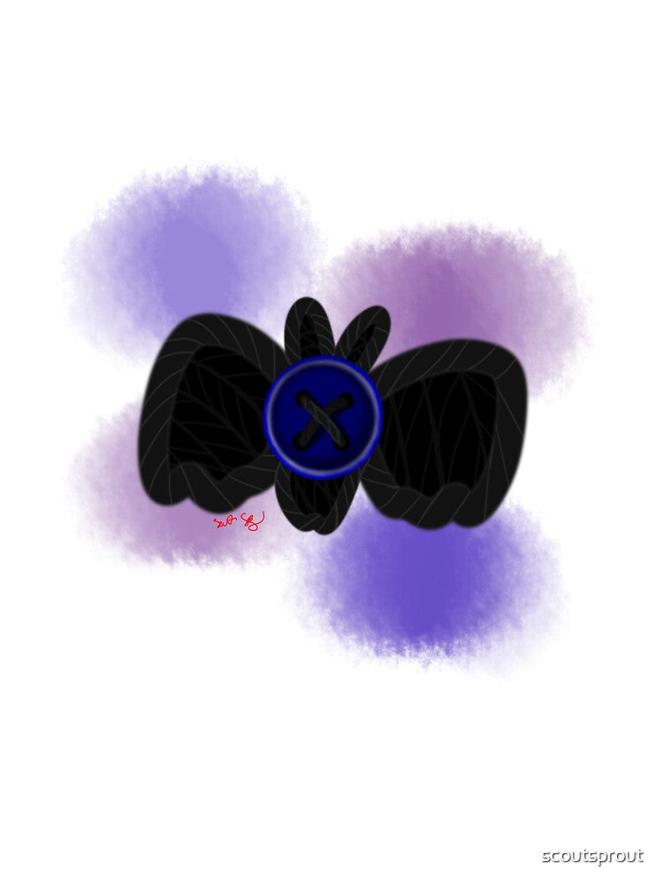 Yarn and Button Bat by scoutsprout
