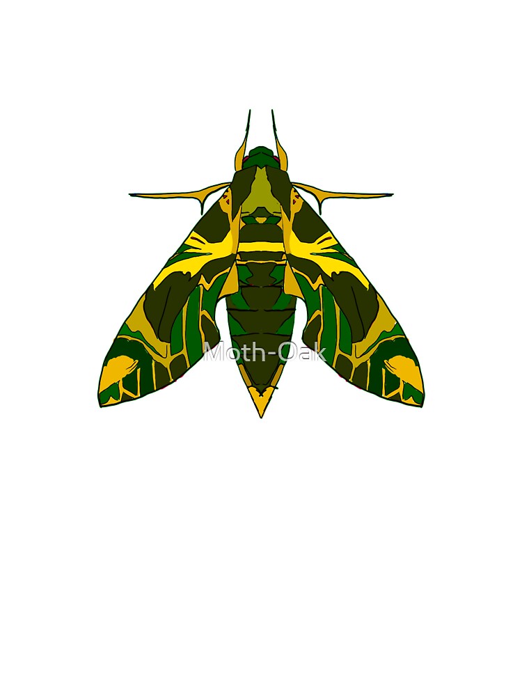 oleander Moth art nouveau by Moth-Oak
