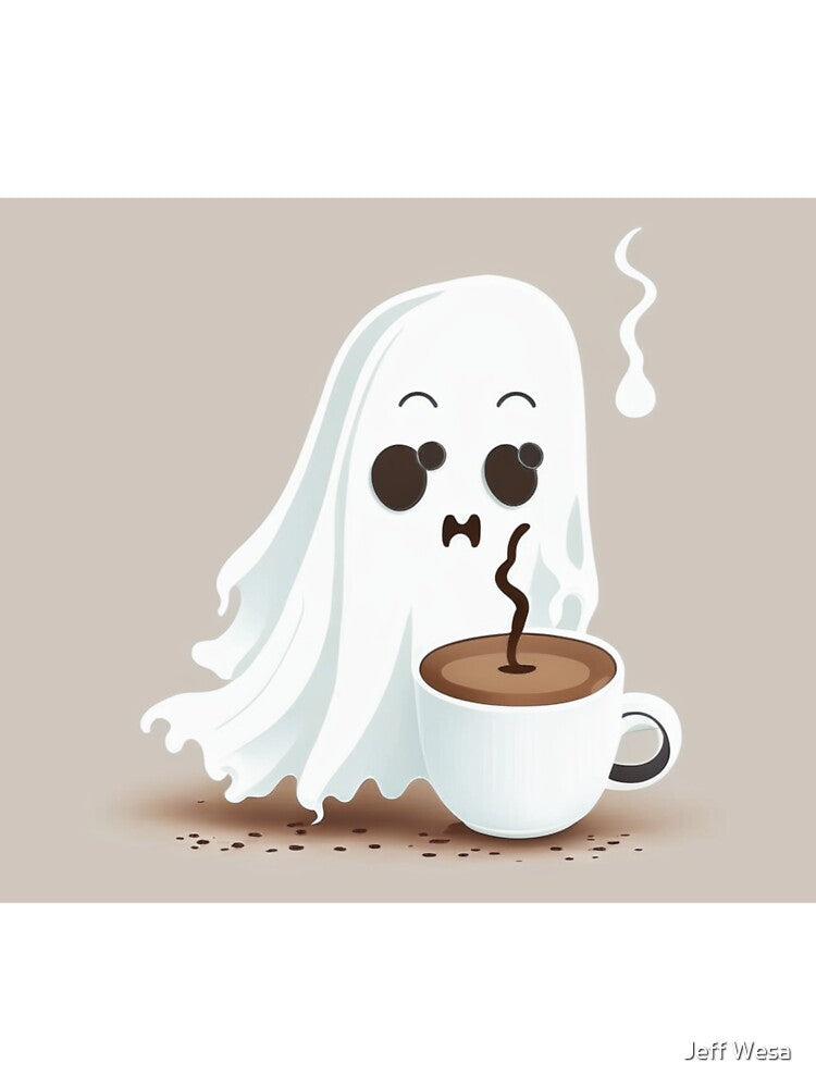 Ghost drinking coffee by Shopart1283