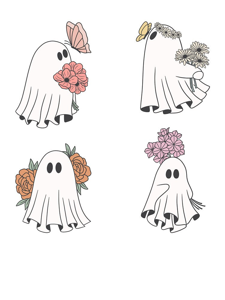 Floral Halloween Ghost Pack by azy2shop