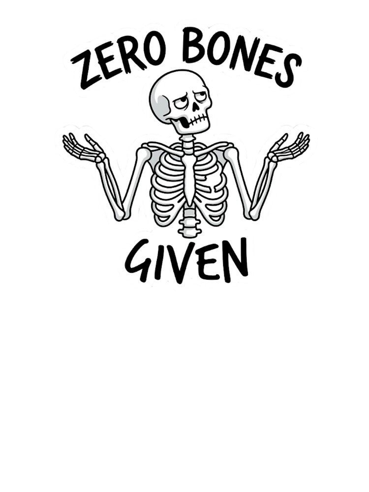 Zero Bones Given Skeleton Sticker by Cerys-GS
