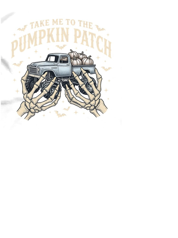 Skeleton Hands Pumpkin Patch Truck Halloween by KroghDs