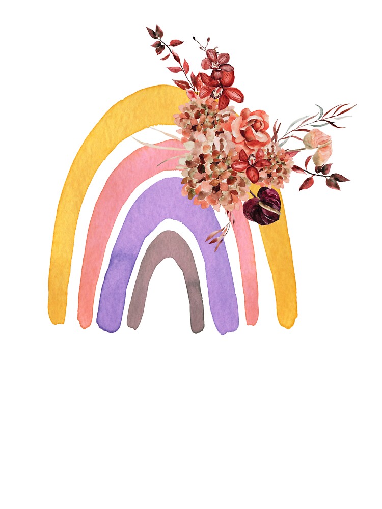 Light fall floral rainbow by kpapiez