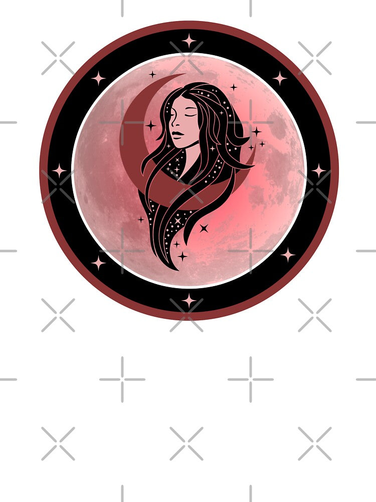 Moon Goddess Celestial Crescent Moon and Stars by OnyxMoonDesigns
