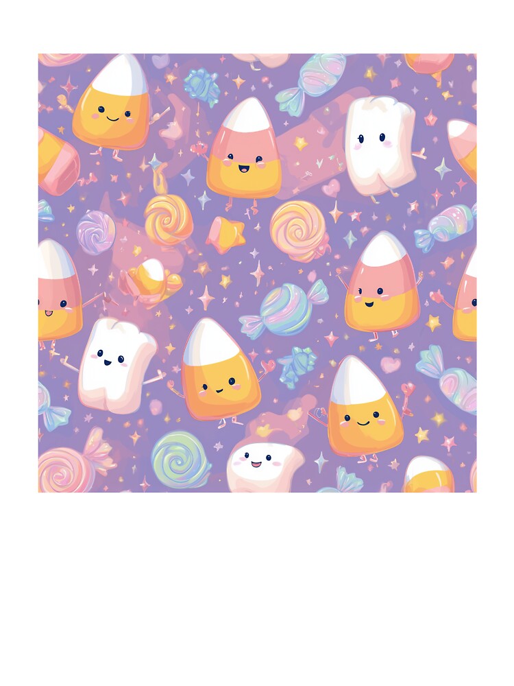 Candy Corn Celebration by Kawaii Patterns | Chubby Animals & Cute Ghosts