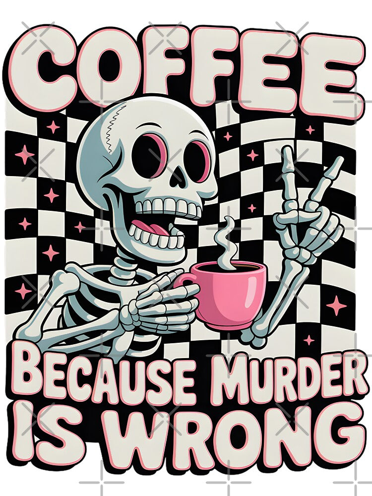 Coffee Skeleton PNG - Dark Humor by Charlietule