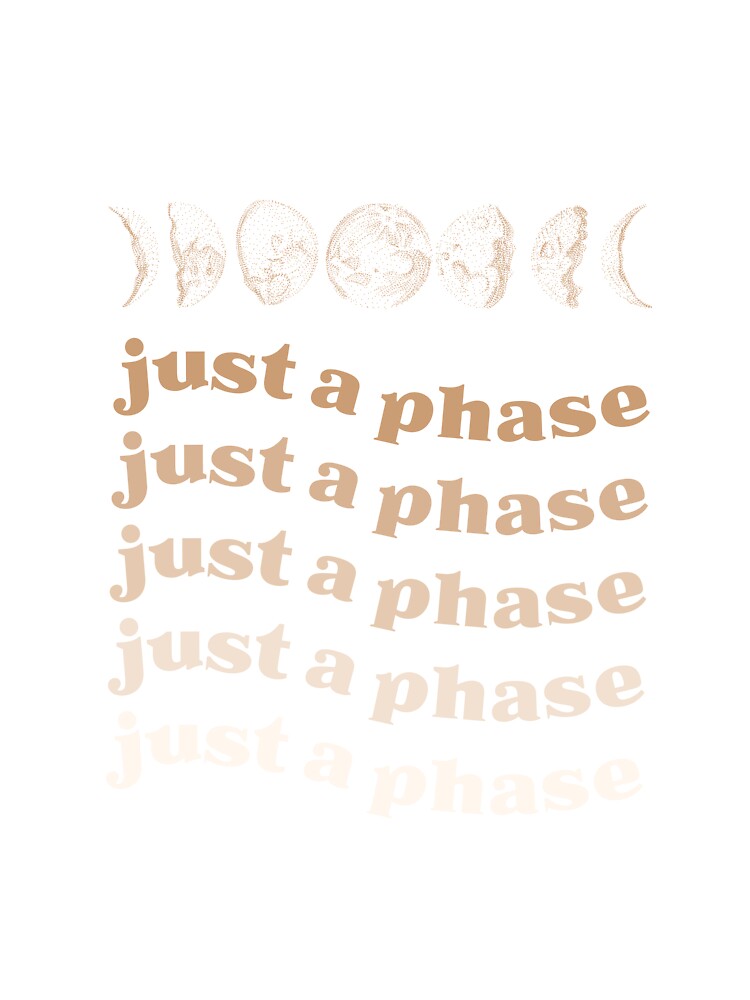 Just a Phase Moon Phases by skullcap-prints