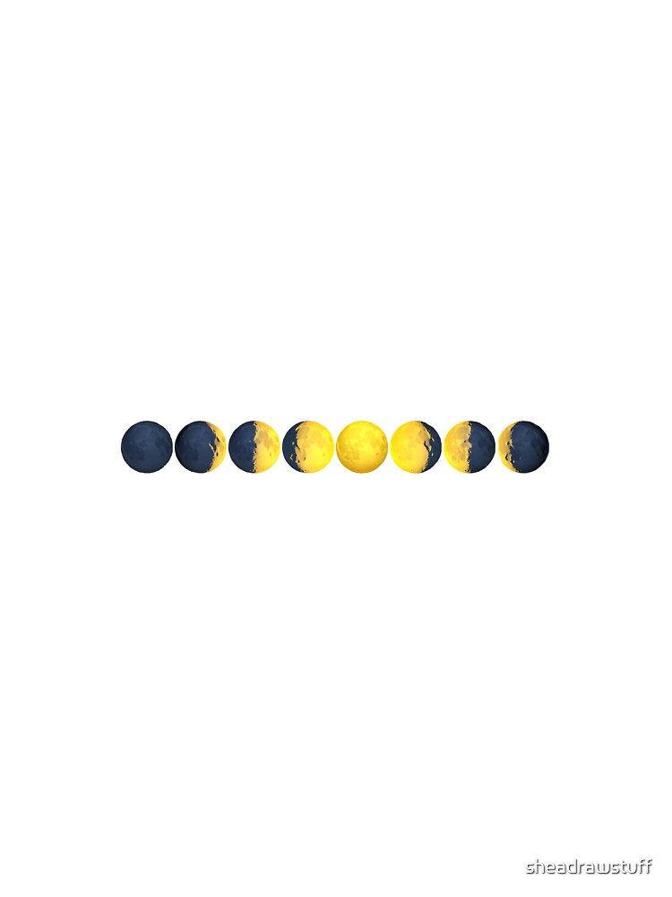 Moon phases emojis sticker by sheadrawstuff