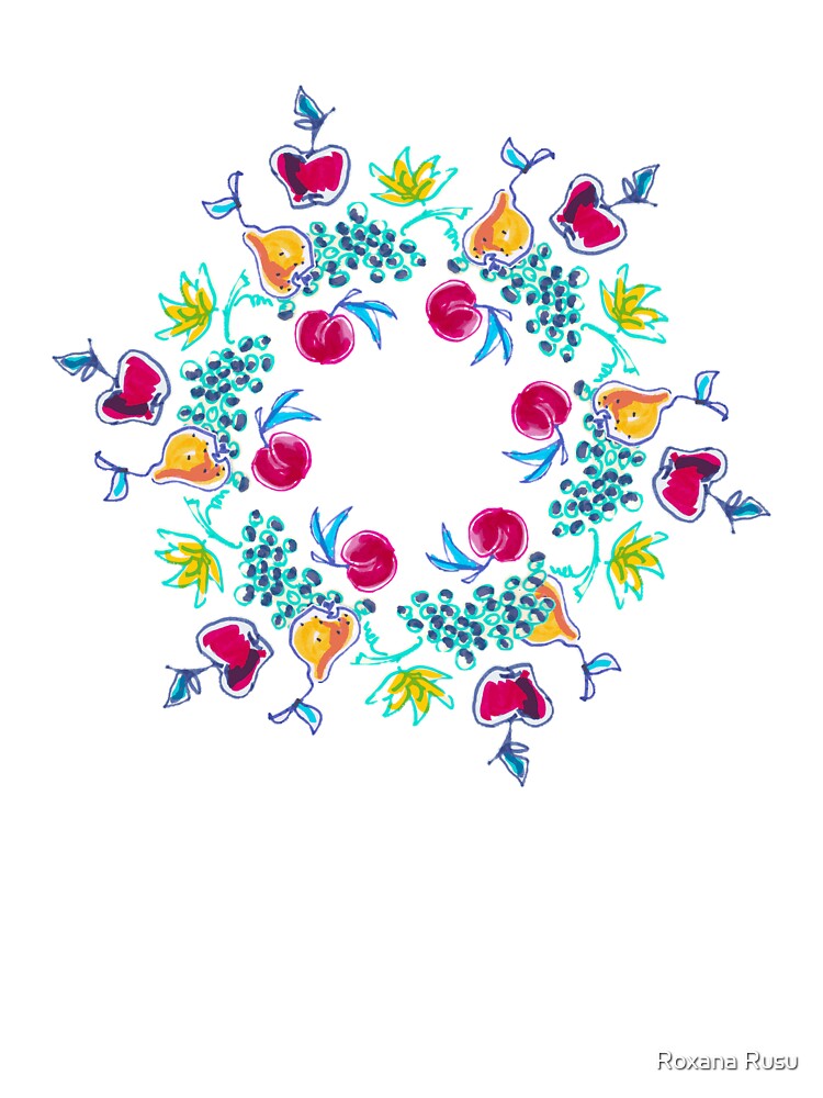 Autumn Harvest Mandala by Roxana Rusu