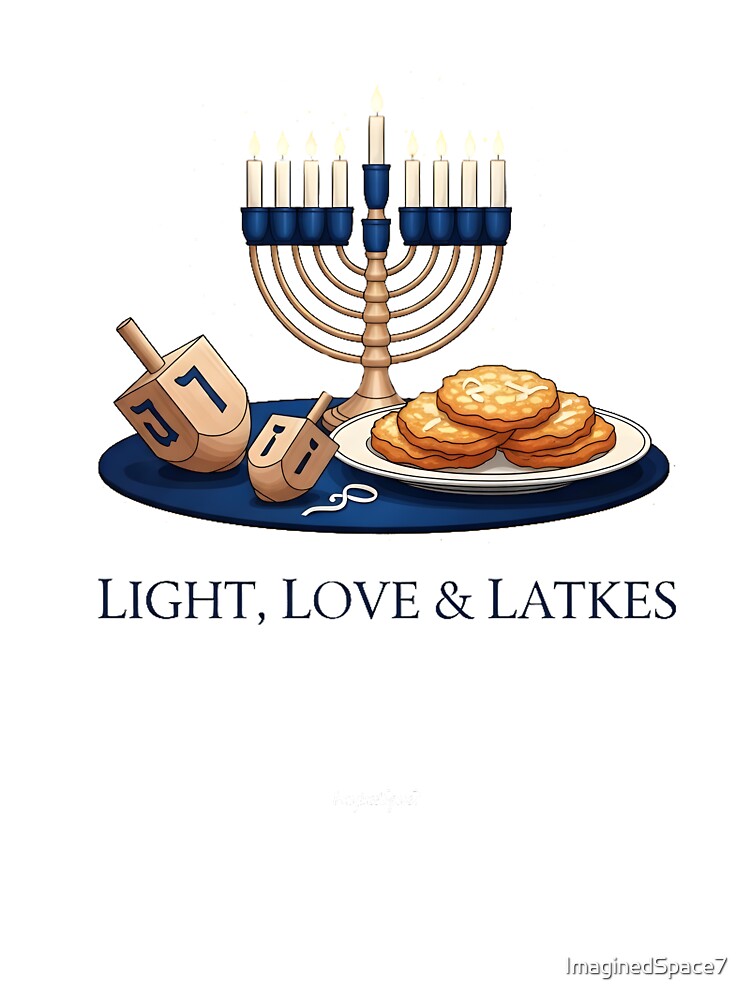 Light, Love & Latkes – Elegant Hanukkah Design by ImaginedSpace7
