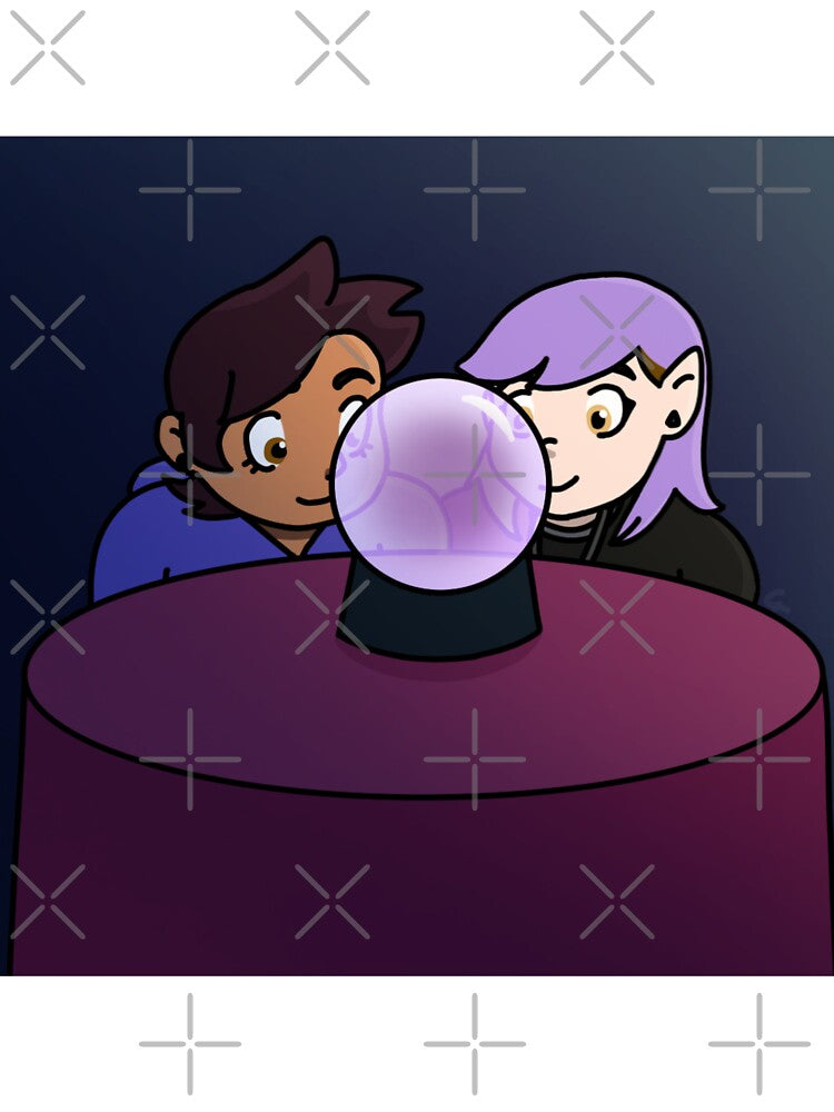 Amity and Luz Crystal Ball by ceolsonart