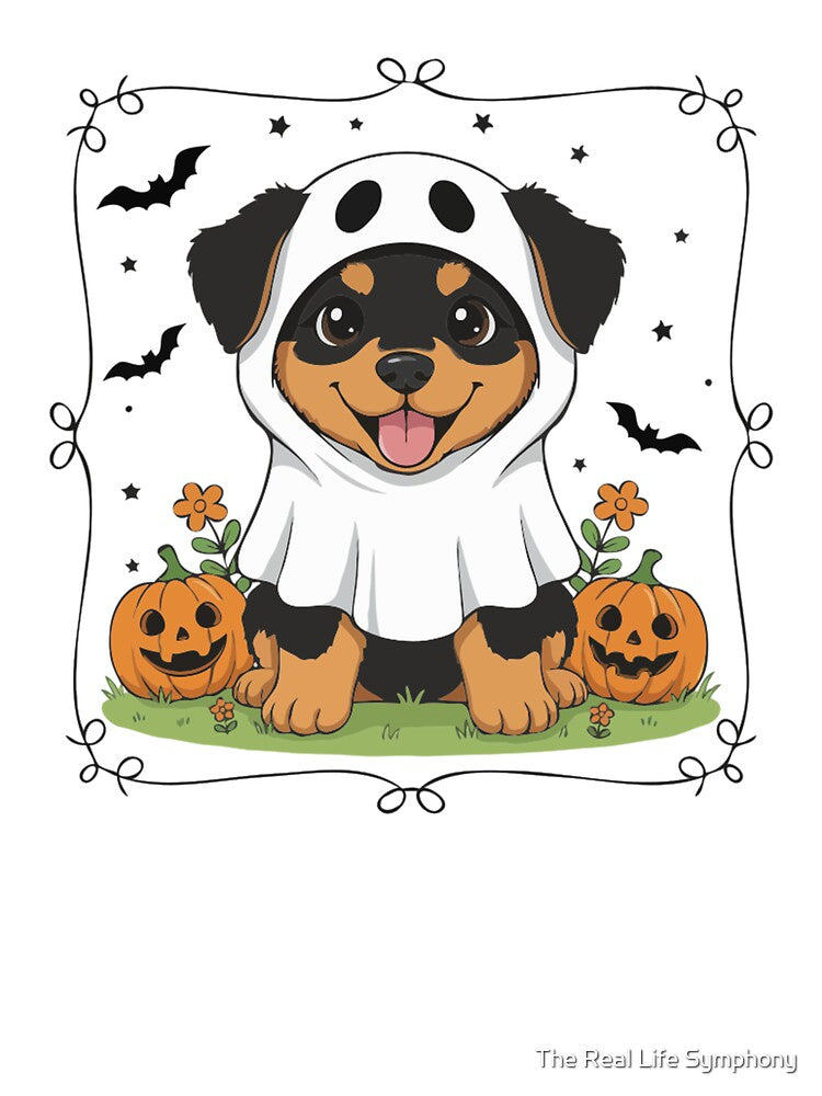 Beauceron Puppy Ghost – Cute Halloween Dog Costume by The Real Life Symphony