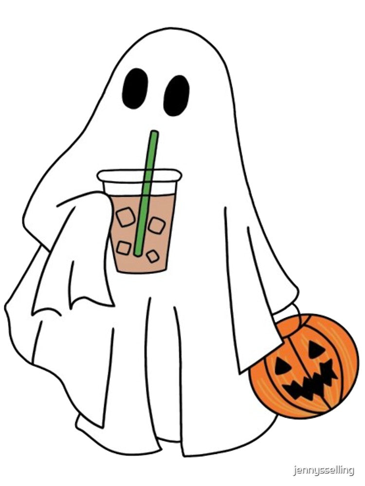 Ghost with Iced Coffee by jennysselling