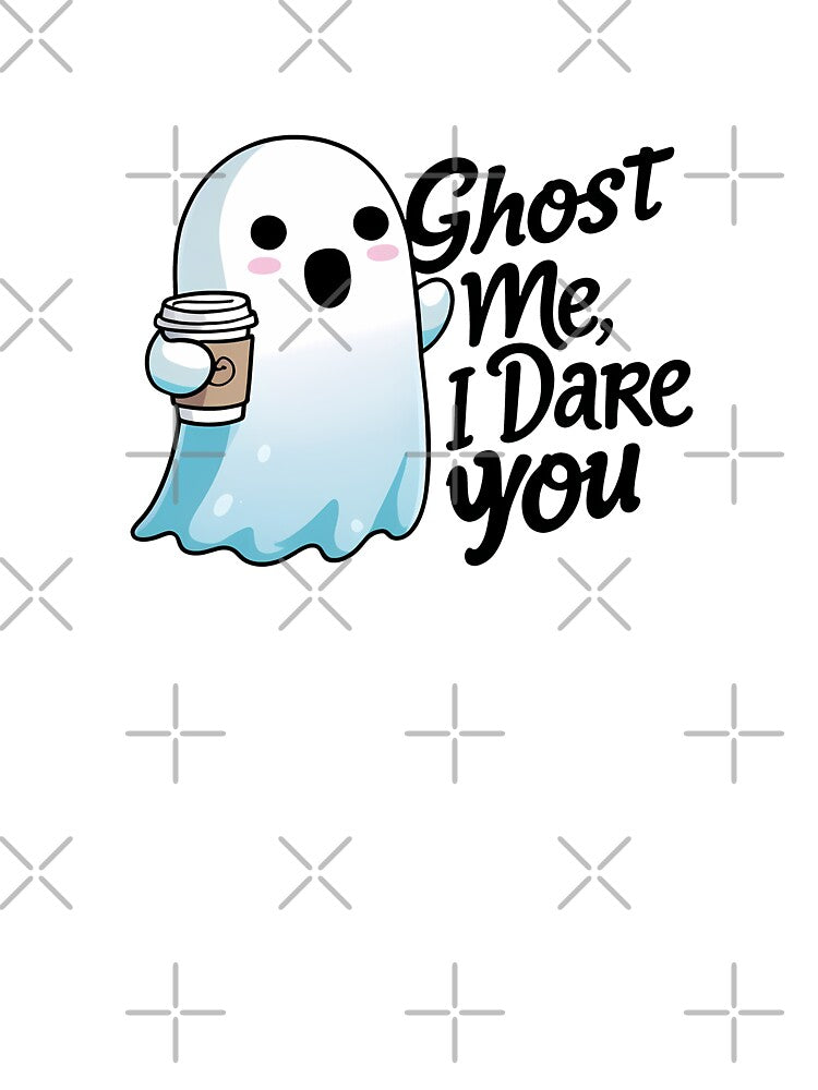 Unimpressed Ghost with Coffee Cup and Sarcastic Quote by zoughlal