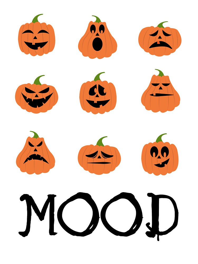 Mood Halloween Pumpkin Faces by qitrechio