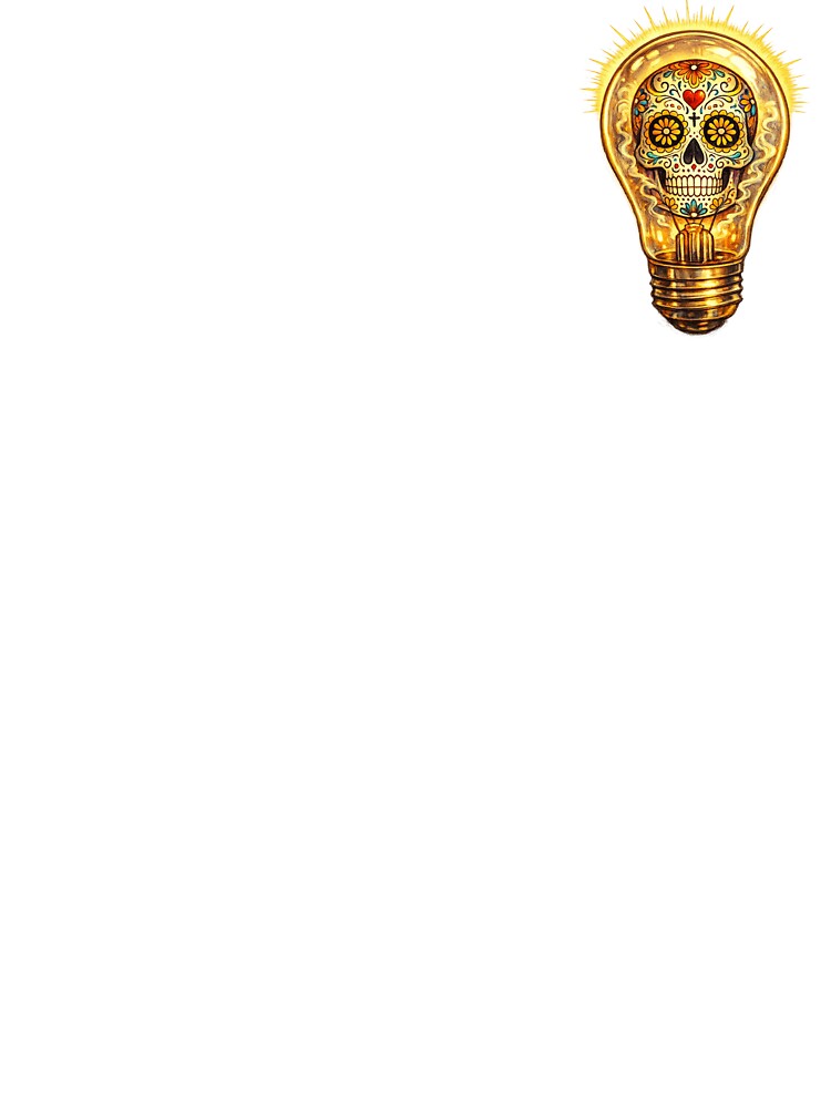 Sugar Skull Light Bulb by FindYourNeutral